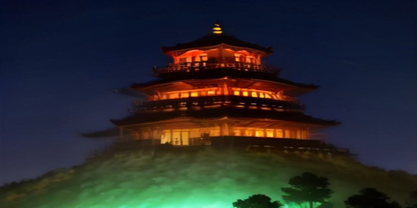日本动漫风格夜城街景，霓虹灯光在雨后地面倒映出蓝橙交织的光晕，氛围感十足，契合里番在线免费观看主题